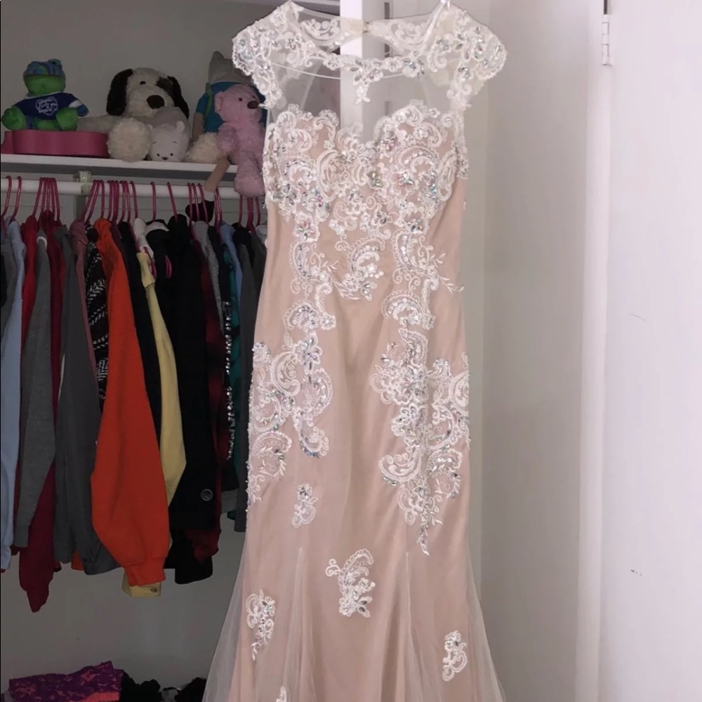 Prom Dress with Open Back & Train